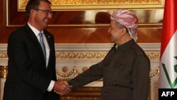 Ash Carter və Masud Barzani