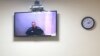 Алексей Навальный на видеотрансляции на судебном заседании, архив
