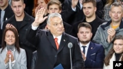 Orbán Viktor miniszterelnök az 1956-os forradalom budapesti megemlékezésén 2021. október 23-án