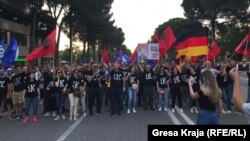 Pamje nga protestat e zhvilluara në Tiranë një javë më parë.
