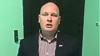 A screen grab from the Facebook video in which nationalist Moscow City Duma deputy Anton Medvedev made his announcement. 