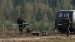 Белорусский военный с дроном во время совместных учений с российскими войсками в Беларуси в августе этого года