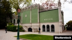 Порожній російський павільйон на 59-ій Венеційській бієнале, 20 квітня 2022 року