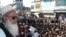 The leader of an Islamic political party in Swat, Qari Abdul Waheed, addresses residents after the deal was struck on Shari'a law.