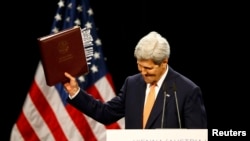 Госсекретарь США Джон Керри объявляет о достижении договоренности