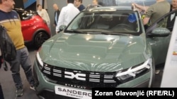 Dačija sandero, najprodavaniji automobil u Evropi, Sajam u Beogradu, Srbija, 21. mart 2025.