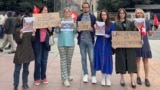 Участники пикета в Женеве