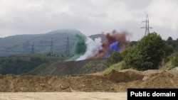 Armenia - Iranian companies break ground on the construction of a key tunnel in Syunik province, June 27, 2026.