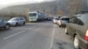 Kyrgyzstan. Cars stranded at Batken. Kyrgyz-Tajik border. March 2019