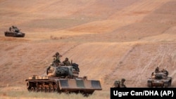 Türkiyə qüvvələri Menbic şəhərinə doğru gedir, 14 oktyabr, 2019-cu il
