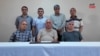 Աբդուլա Օջալանը՝ շրջապատված PKK գործիչներով, հանդես է գալիս հեռուստաուղերձով