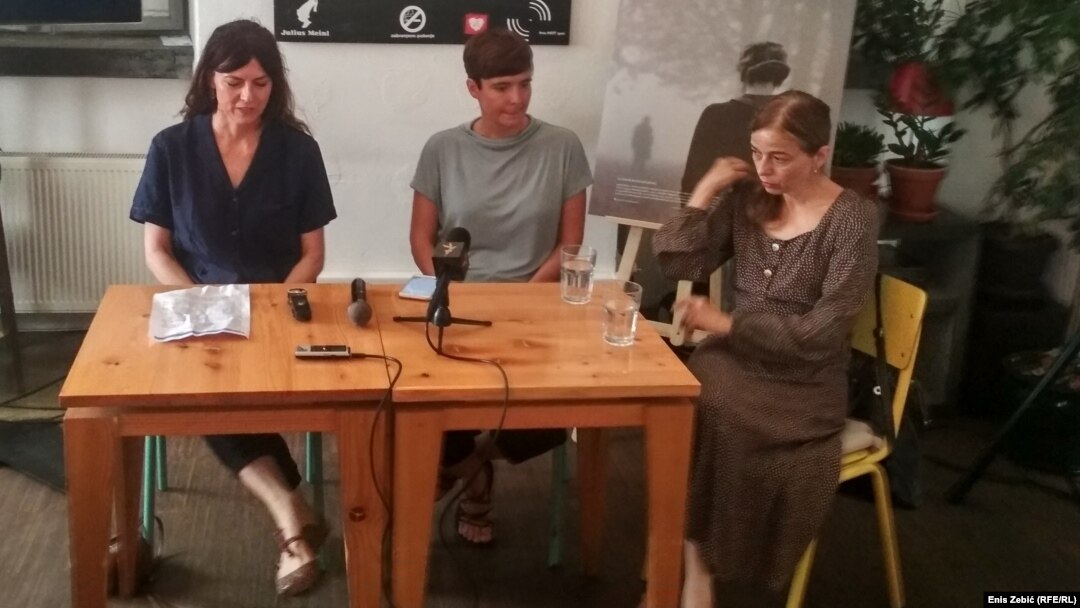 Olinka Vištica, Dana Budisavljević i Alma Prica na predstavljanju filma