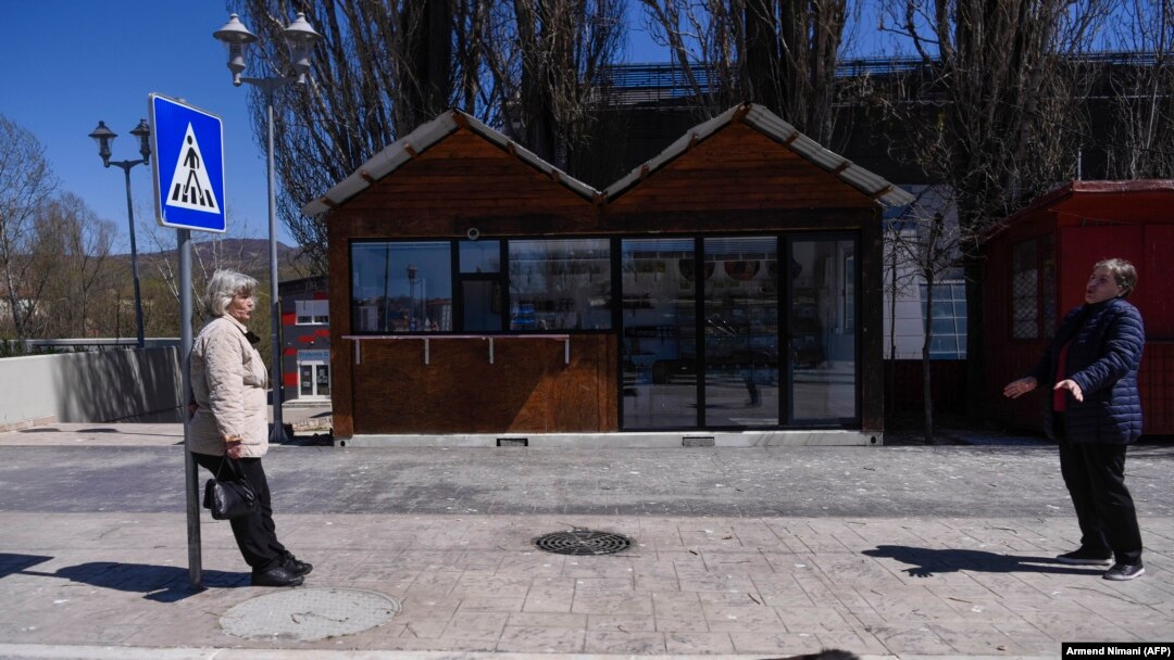 Severna Mitrovica, Kosovo, april 2020.