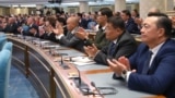Қазақстан парламенті депутаттары президент Қасым-Жомарт Тоқаевтың халыққа жолдауын тыңдап отыр. Астана, 8 қыркүйек, 2025 жыл.