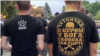 Pripadnici "Levijatana" učestvovali su na javnim skupovima na kojima su veličali pravosnažno osuđene ratne zločince (Beograd, 11. jul 2021.)