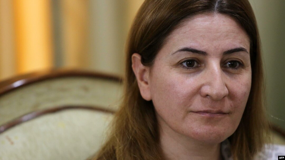 Lawmaker Vian Dakhil was in Washington to testify at a Senate subcommittee hearing on the Islamic State group. (file photo)