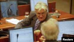 Radovan Karadžić u sudnici, 2011.