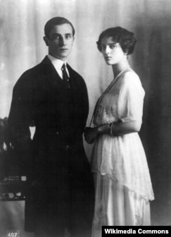 Феликс Юсупов и его жена Ирина Александровна Юсупова, княжна императорской крови. Около 1915