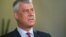 Kosovar President Hashim Thaci in Berlin on April 29