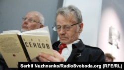 Лидер крымскотатарского народа Мустафа Джемилев на презентации книги «Олег Сенцов», 27 октября