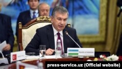 Uzbek President Shavkat Mirziyoev 