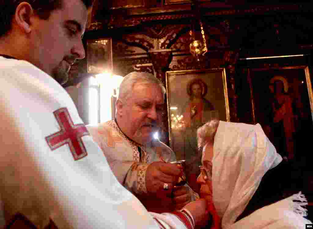 Orthodox rituals are observed in Skopje