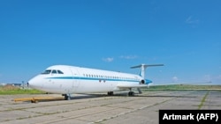 Unul dintre avioanele prezidențiale Rombac, fabricat în România.