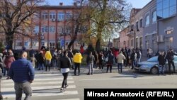 Protest zaposlenih u ugostiteljstvu u Brčko distriktu, 23. novembar