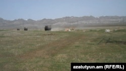 Armenia - A shooting range near Gyumri used by Russian troops, 8Apr2013.