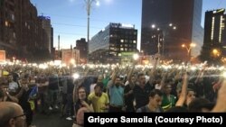 Piața Victoriei,București, 10 august 2018.