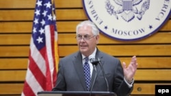 U.S. Secretary of State Rex Tillerson on a recent trip to Moscow