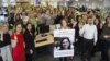 Colleagues of Nazanin Zaghari at Thomson Reuters on the one year anniversary of her detention. 