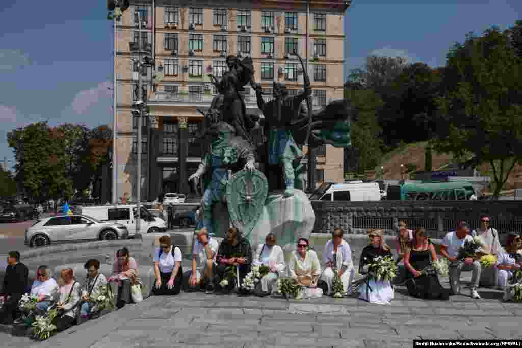 Прощання із Віталіною Яровенко на Майдані Незалежності у Києві