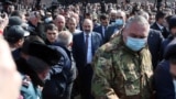 Armenia-RA Prime Minister Nikol Pashinyan greets his supporters while walking in the streets of Yerevan, Armenia,25Feb,2021