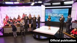 US- The Hayastan All-Armenian Fund holds an annual telethon in Los Angeles, November 23, 2017.