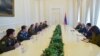 Armenia - President Serzh Sarkisian meets with the top army generals of the CSTO member states in Yerevan, 15Apr2016.