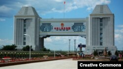  Российско-китайская граница со стороны городского уезда Маньчжурия, железнодорожный переход