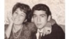 فروغ فرخزاد همراه با برادرش، مهرداد