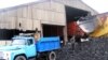 Loading coal in Kazakhstan's Daulet village 