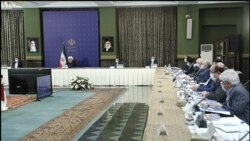 President Hassan Rouhani was the only person without a protective mask at the government meeting. March 29, 2020