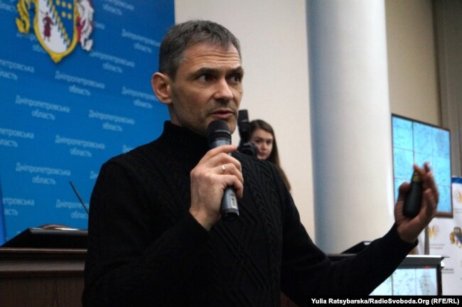 Роман Зіненко на презентації своєї нової книжки про Іловайськ. Дніпро, 24 лютого 2019 року