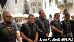Пророссийская балканская общественность: байкеры из Сербии и Черногории принимают российских гостей в Которе (Черногория), сентябрь 2016 года
