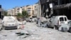 A man on June 5 inspects the aftermath of an Israeli strike that hit southern Lebanese coastal city of Tyre.