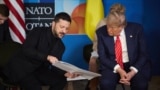Президент Украины Владимир Зеленский и президент США Дональд Трамп, 25 июня 2025 года