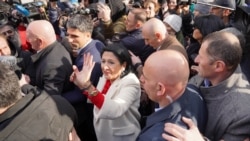 Outgoing Georgian Leader Claims She's Legitimate President As Successor Sworn In 