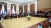 Moldova - Leaders of Armenia, Georgia, Moldova and Ukraine meet in Chisinau to discuss the EU's Eastern Partnership Program, 11Jul2013.