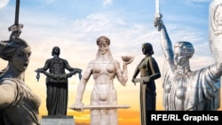 მეორე მსოფლიო ომში გამარჯვების აღსანიშნავად საბჭოთა კავშირის ქალაქებში ერთმანეთის მიყოლებით დაიდგა ძეგლები. 