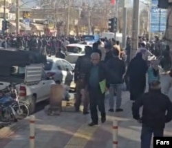 Протесты в Лордегане на западе Ирана 1 января