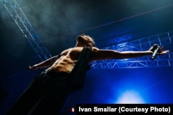 Сьвятаслаў Вакарчук на канцэрце. Фота Івана Смаляра