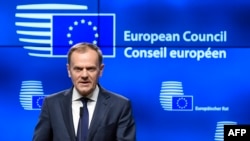 Donald Tusk, Bruxelles, 8 februarie 2017.